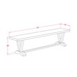 Pemberly Row 6-Piece Rubber Wood Dining Set with High Back in White/Gray