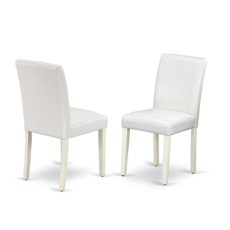 Pemberly Row 6-Piece Rubberwood Dining Set in Linen White Finish