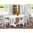 Pemberly Row 5-Piece Wooden Kitchen Dining Set with Cement Finish