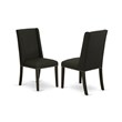 Pemberly Row 7-Piece Dining Table Set with Cushion Seat in Black