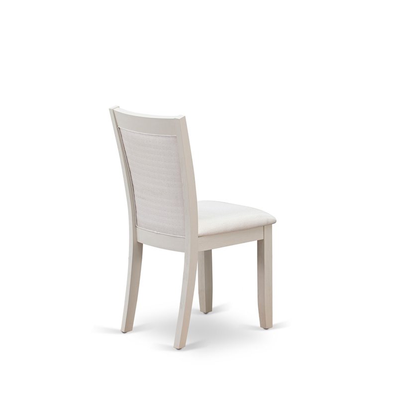 Pemberly Row 6-Piece Acacia Wood Dining Set in Linen White & Cement Finish