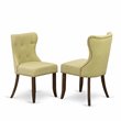 Pemberly Row 5-Pc Dining Set with Jacobean Brown Table & Limelight Chairs