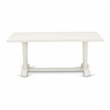 Pemberly Row 5-Piece Dining Set with White Finish and Pond PU Chairs