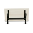Pemberly Row 5-Piece Rubberwood Dining Table Set in White and Black