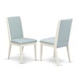 Pemberly Row 5-Piece Kitchen Set in Distressed Jacobean and Linen White