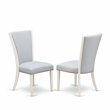 Pemberly Row 5-Piece Wood Dining Table Set in Linen White Finish