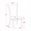 Pemberly Row 5-Piece Wood Dining Table Set in Linen White Finish