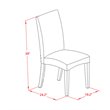 Pemberly Row 5-Piece Dining Set with High Chair Back in White Finish