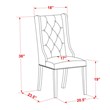 Pemberly Row 5-Piece Wood Dining Set with PU Leather in Jacobean