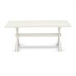 Pemberly Row 7-Piece Dining Set with Acacia Wood Table in White Finish