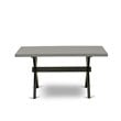 Pemberly Row 7-Piece Wood Dining Set in Cement and Dark Gray