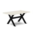 Pemberly Row 7-Piece Rubberwood Kitchen Table Set in Linen White