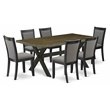 Pemberly Row 7-Piece Rubberwood Dining Set in Multi-Color Finish