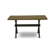Pemberly Row 5-Piece Dining Set Rubberwood Distressed Jacobean Finish