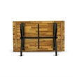 Pemberly Row 5-Piece Dining Set Rubberwood Distressed Jacobean Finish