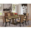 Pemberly Row 7-Piece Hardwood Dining Room Set in Distressed Jacobean