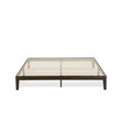 Pemberly Row Engineered Wood King Platform Bed in Weathered Walnut