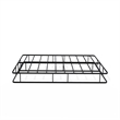 Pemberly Row Metal Queen Bed Frame with Powder-Coated Headboard in Black