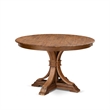 Pemberly Row 7-Piece Walnut Dining Table Set with Faux Leather Chairs