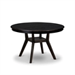 Pemberly Row 5-Piece Dining Room Set with Acacia Wood in Black Finish