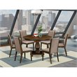 Pemberly Row 7 Piece Wood Dining Set in Distressed Jacobean Finish