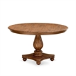 Pemberly Row 7-Piece Dining Table Set in Walnut Finish and Faux Leather