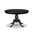 Pemberly Row 5-Piece Kitchen Dining Set with Acacia Wood in Black Finish