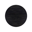 Pemberly Row 5-Piece Dining Set in Black Wood Finish with Faux Leather