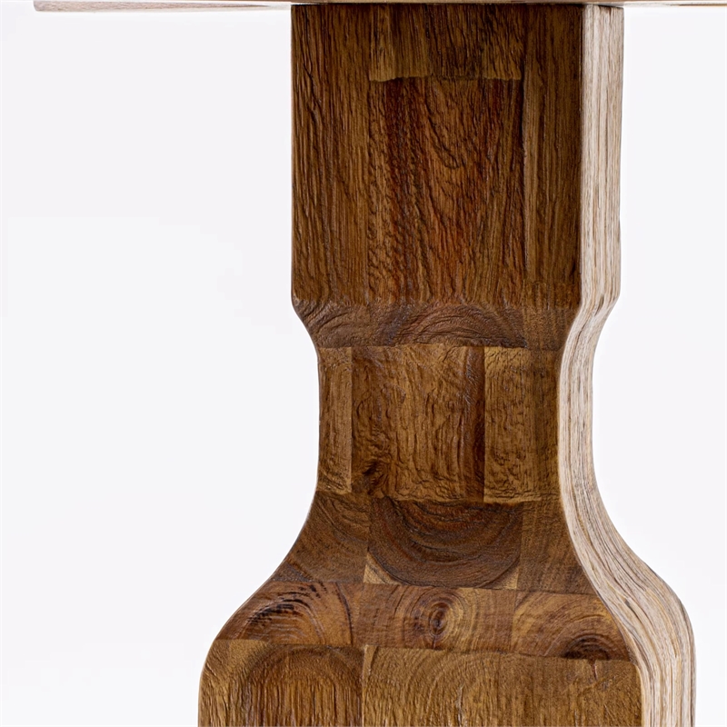Pemberly Row 5-Piece Mid-Century Wood Dining Set in Walnut Finish