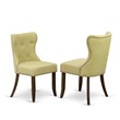 Pemberly Row 7-Piece Round Dining Set with Pedestal Table in Jacobean