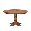 Pemberly Row 5-Piece Mid Century Dining Set in Walnut and Faux Leather