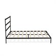Pemberly Row Metal and Wood Queen Platform Bed Frame in Black