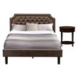 Pemberly Row 2-Piece Queen Wood Bedroom Set in Dark Brown and Mahogany