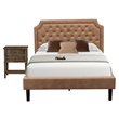 Pemberly Row 2-Piece Full Bedroom Set in Jacobean & Brown Finish