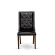 Pemberly Row 7-Piece Wood Dining Set in Distressed Jacobean/Black