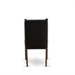 Pemberly Row 7-Piece Wooden Dining Set in Black & Distressed Jacobean