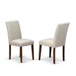 Pemberly Row 7-Piece Wooden Dining Set in Walnut and Doeskin Gray Finish
