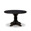 Pemberly Row 5-Piece Round Wood Dining Table Set in Black Finish