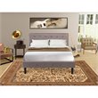 Pemberly Row 2-Piece Wood Full Bedroom Set in Taupe Brown and Jacobean