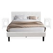 Pemberly Row 3-Piece Queen Bedroom Set with USB Ports and Wood in White