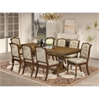 Pemberly Row 9-Piece Extendable Dining Table Set in Walnut Wood Finish