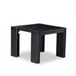 Pemberly Row 4-Piece Extendable Dining Set in Black Wood Finish