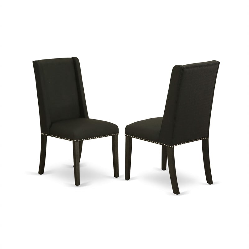 Pemberly Row 5-Piece Extendable Dining Set in Wood Black Finish