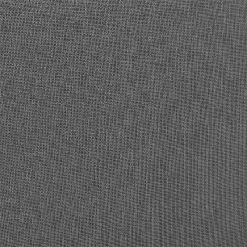 Pemberly Row Twin Upholstered Polyester Fabric Headboard in Gray