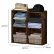 Pemberly Row REED 4-Cube Closet Organizer in Amber Pine