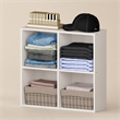 Pemberly Row REED 4-Cube Closet Organizer in White