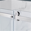 Pemberly Row Satin Nickel Alcove Shower Kit measuring 32