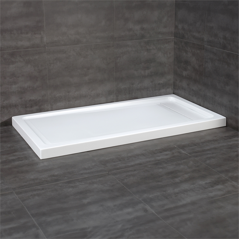 Pemberly Row Satin Nickel Alcove Shower Kit measuring 32