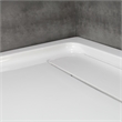 Pemberly Row Satin Nickel Alcove Shower Kit measuring 32