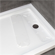 Pemberly Row Satin Nickel Alcove Shower Kit measuring 32
